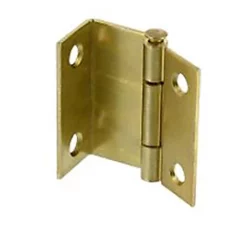 Castorama 2 Charnières Contrecoudées Acier Laitonné Diall 16 X 40 Mm
