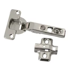 Castorama 2 Charnières Invisibles Réglables Acier Nickelé Diall Ø26 Mm 94°
