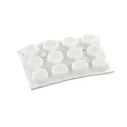 Castorama Butée ø12,7 Adhésif Blanc