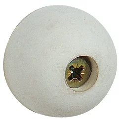 Castorama Butée ø30 X Hauteur 17 Mm Caoutchouc Blanc