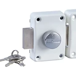 Castorama Verrou Alpha Bouton 45mm Blanc