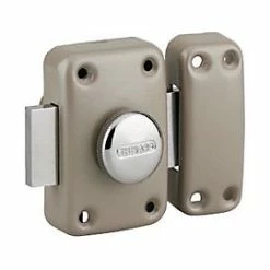 Castorama Verrou De Sûreté Bouton/cylindre 45 Mm Thirard Apache + Gache Encastrer