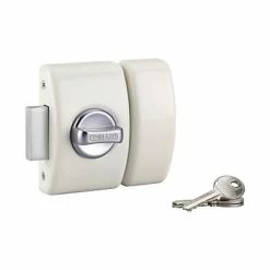 Castorama Verrou De Sûreté Design Apache à Bouton Et Cylindre 45 Mm